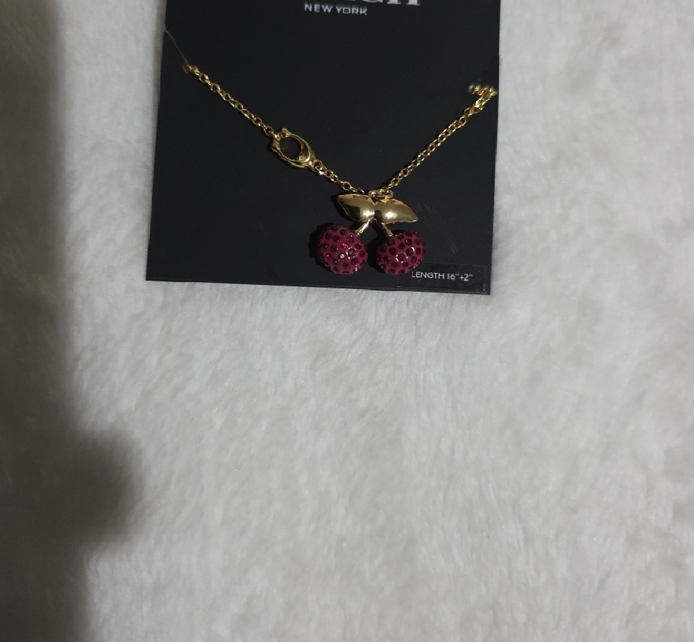 Coach Gold Necklace with Pink‎ Ladybug Charm - Picture 12 of 12
